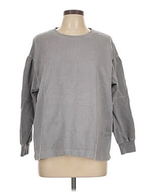 Rivet & Thread Balloon Sleeve Cotton Crewneck Sweatshirt
